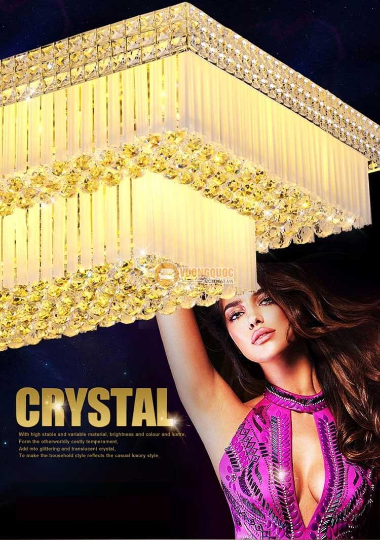 Đèn ốp trần chữ nhật nhập khẩu CM243-1